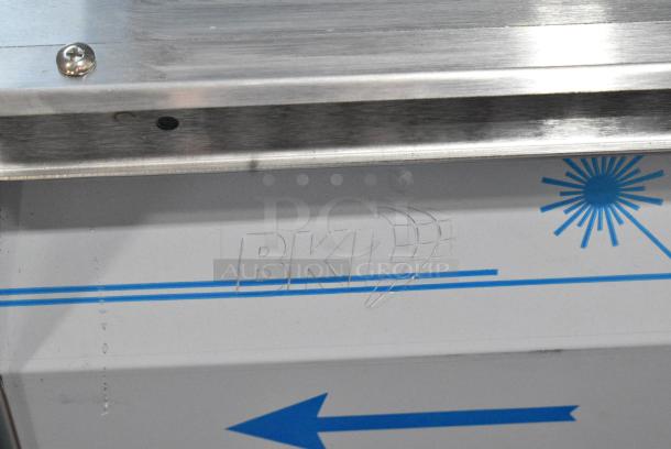 BRAND NEW SCRATCH AND DENT! 2016 BKI HSS4-2TSQ Stainless Steel Commercial Floor Style 2 Tier Warming Display Case Merchandiser. 230 Volts, 1 Phase. - Image 3 of 4