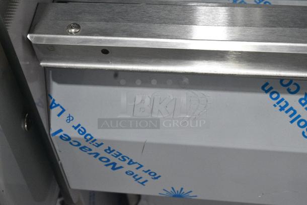 BRAND NEW SCRATCH AND DENT! 2016 BKI HSS4-2TSQ Stainless Steel Commercial Floor Style 2 Tier Warming Display Case Merchandiser. 230 Volts, 1 Phase. - Image 3 of 4