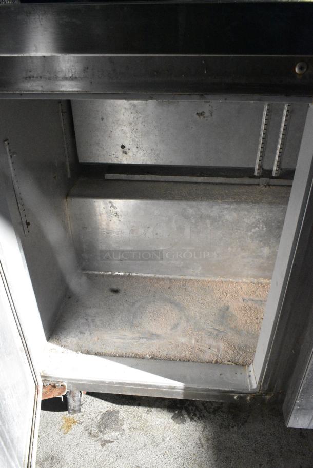 Continental SW48-BS Stainless Steel Commercial 2 Door Work Top Cooler on Commercial Casters. 115 Volts, 1 Phase. Tested and Powers On But Does Not Get Cold - Image 4 of 7