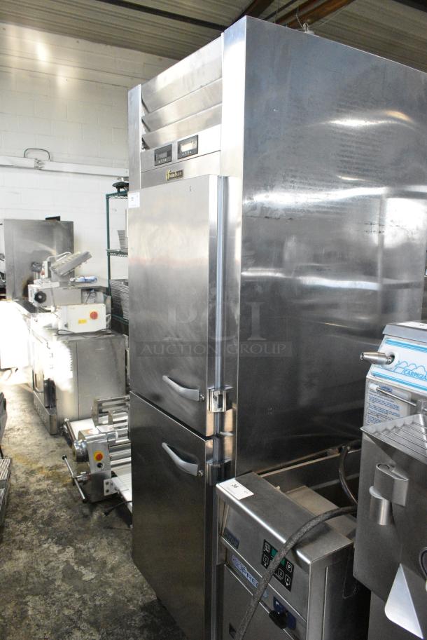 Traulsen RDT132WUT-HHS Stainless Steel Commercial 2 Half Size Door Reach In Cooler Freezer on Commercial Casters. 115 Volts, 1 Phase. Tested and Working! - Image 2 of 7