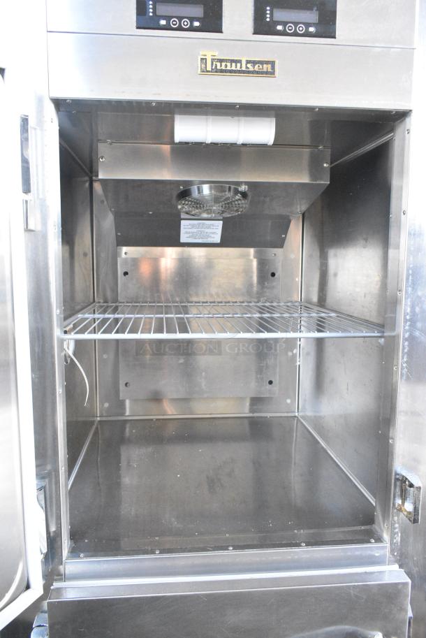 Traulsen RDT132WUT-HHS Stainless Steel Commercial 2 Half Size Door Reach In Cooler Freezer on Commercial Casters. 115 Volts, 1 Phase. Tested and Working! - Image 5 of 7
