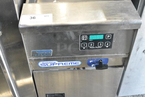 2016 Pitco Frialator SSPE14 Solstice Supreme Stainless Steel Commercial Floor Style Pasta Cooker. 208 Volts, 1 Phase. - Image 3 of 6
