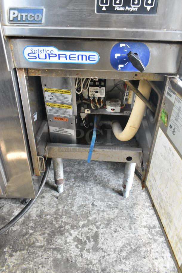 2016 Pitco Frialator SSPE14 Solstice Supreme Stainless Steel Commercial Floor Style Pasta Cooker. 208 Volts, 1 Phase. - Image 5 of 6