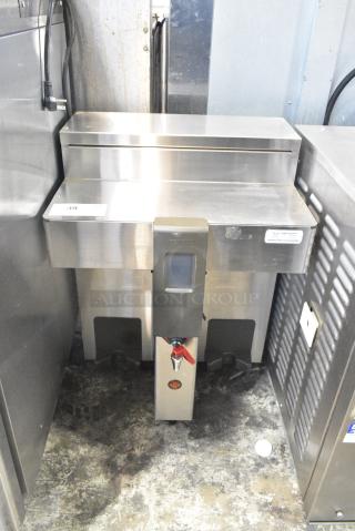 Fetco CBS-2132-XTS Stainless Steel Commercial Countertop Double Coffee Machine w/ Hot Water Dispenser. 208-240 Volts, 1 Phase.