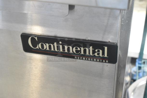 Continental SW60-24M Stainless Steel Commercial Prep Table w/ Poly Drop In Bins on Commercial Casters. 115 Volts, 1 Phase. Tested and Working! - Image 3 of 10