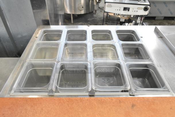 Continental SW60-24M Stainless Steel Commercial Prep Table w/ Poly Drop In Bins on Commercial Casters. 115 Volts, 1 Phase. Tested and Working! - Image 5 of 10