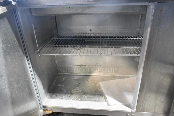 Continental SW60-24M Stainless Steel Commercial Prep Table w/ Poly Drop In Bins on Commercial Casters. 115 Volts, 1 Phase. Tested and Working! - Image 7 of 10