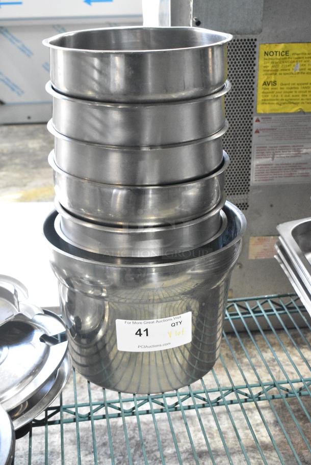 ALL ONE MONEY! Lot of Various Metal Items Including Drop In Bin Lids and Cylindrical Drop In Bins - Image 3 of 4