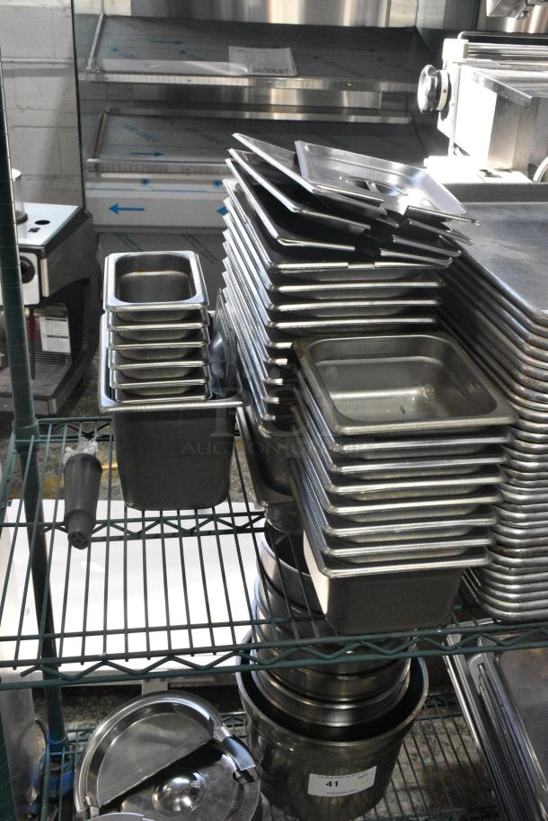 ALL ONE MONEY! Tier Lot of Metal Baking Pans and Stainless Steel Drop In Bins - Image 2 of 3