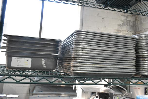 ALL ONE MONEY! Tier Lot of Metal Baking Pans and Stainless Steel Drop In Bins - Image 4 of 4