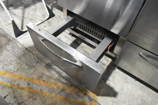 Turbo Air PST-72-30-D6-N Sandwich Salad Prep Table Bain Marie Mega Top w/ 6 Drawers on Commercial Casters. 115 Volts, 1 Phase. Tested and Working! - Image 5 of 13