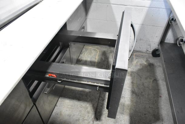 Turbo Air PST-72-30-D6-N Sandwich Salad Prep Table Bain Marie Mega Top w/ 6 Drawers on Commercial Casters. 115 Volts, 1 Phase. Tested and Working! - Image 6 of 13