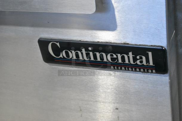 Continental Stainless Steel Commercial 2 Door Undercounter Cooler. 115 Volts, 1 Phase. Tested and Working! - Image 3 of 7