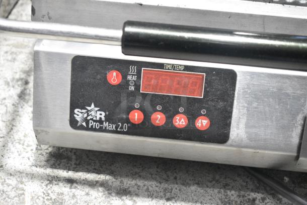 Star Max Pro Max 2.0 2GT14E Stainless Steel Commercial Countertop Panini Press. 120 Volts, 1 Phase. Tested and Working! - Image 3 of 7