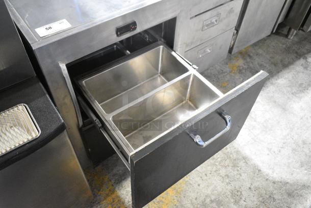 Apollon TFFN Stainless Steel Commercial 2 Drawer Undercounter Cooler. 115 Volts, 1 Phase. Tested and Powers On But Does Not Get Cold - Image 3 of 7