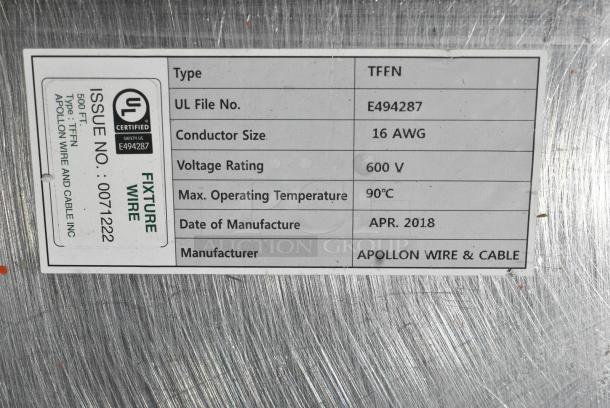 Apollon TFFN Stainless Steel Commercial 2 Drawer Undercounter Cooler. 115 Volts, 1 Phase. Tested and Powers On But Does Not Get Cold - Image 7 of 7
