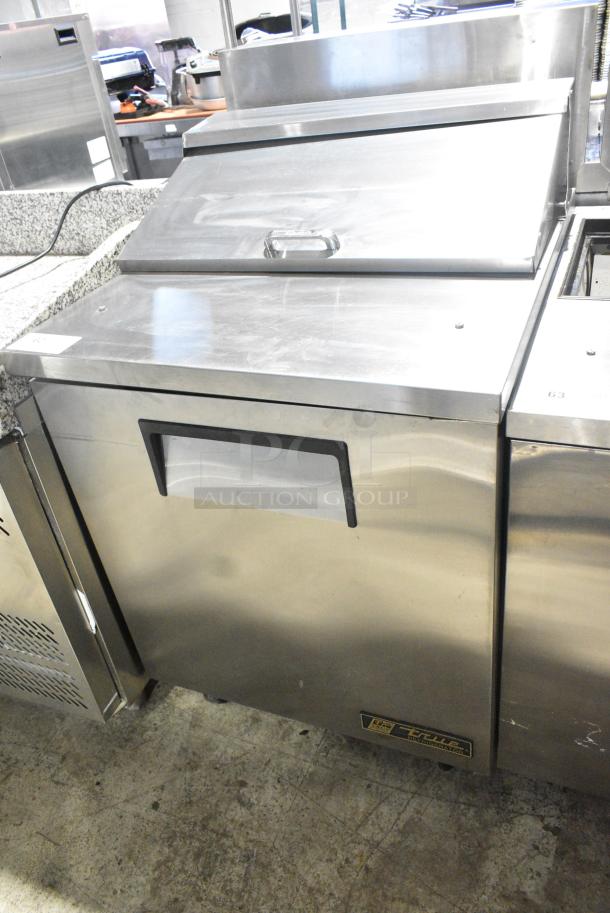 True TSSU-27-08 Stainless Steel Commercial Sandwich Salad Prep Table Bain Marie Mega Top on Commercial Casters. 115 Volts, 1 Phase. Tested and Working! - Image 2 of 7