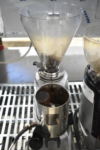 Mazzer Luigi Super Jolly Man Metal Commercial Countertop Espresso Bean Grinder. 110 Volts, 1 Phase. Tested and Working!