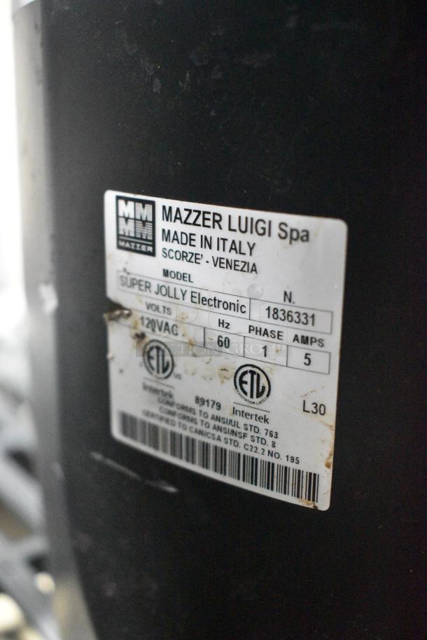 Mazzer Luigi Super Jolly Electronic Metal Commercial Countertop Espresso Bean Grinder. 110 Volts, 1 Phase. Tested and Working! - Image 7 of 7