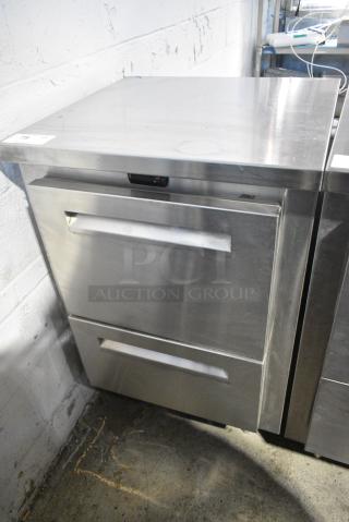 Infinity IBLRR-1-2-SSD-AS-ST-CL-M Stainless Steel Commercial 2 Drawer Cooler. 115 Volts, 1 Phase. Cannot Test Due To Cut Power Cord