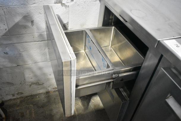Infinity IBLRR-1-2-SSD-AS-ST-CL-M Stainless Steel Commercial 2 Drawer Cooler. 115 Volts, 1 Phase. Cannot Test Due To Cut Power Cord - Image 2 of 4