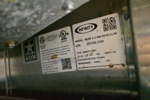 Infinity IBLRR-1-2-SSD-AS-ST-CL-M Stainless Steel Commercial 2 Drawer Cooler. 115 Volts, 1 Phase. Cannot Test Due To Cut Power Cord - Image 4 of 4