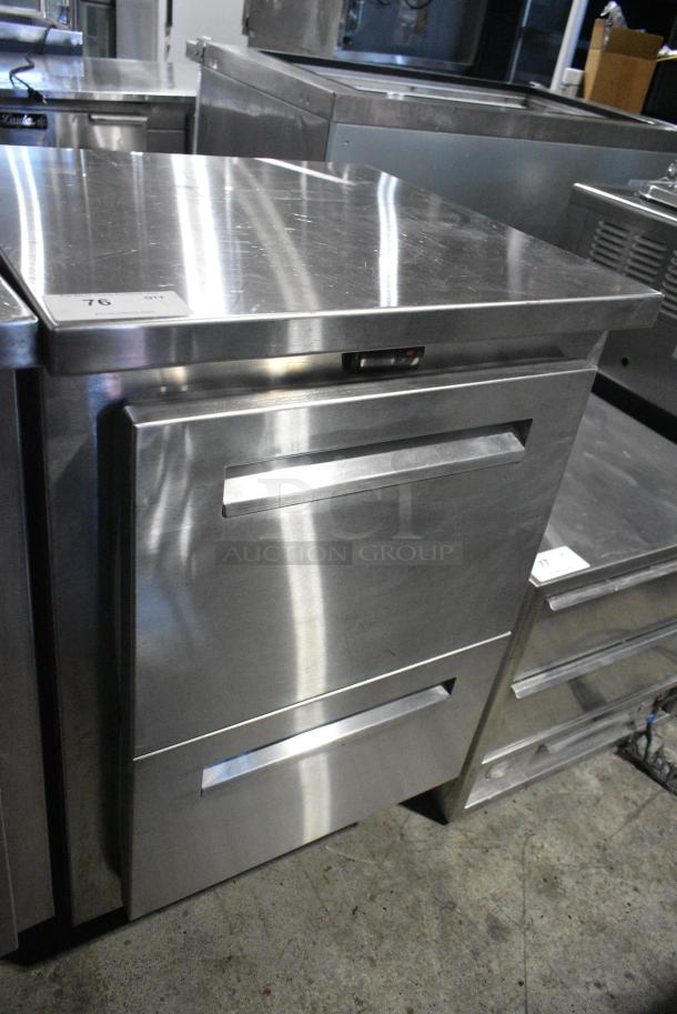 Infinity IBLRR-1-2-SSD-AS-ST-CL-M Stainless Steel Commercial 2 Drawer Cooler. 115 Volts, 1 Phase. Tested and Powers On But Does Not Get Cold - Image 1 of 5