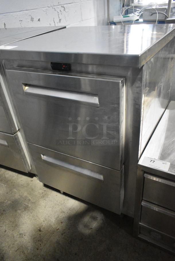 Infinity IBLRR-1-2-SSD-AS-ST-CL-M Stainless Steel Commercial 2 Drawer Cooler. 115 Volts, 1 Phase. Tested and Powers On But Does Not Get Cold - Image 2 of 5