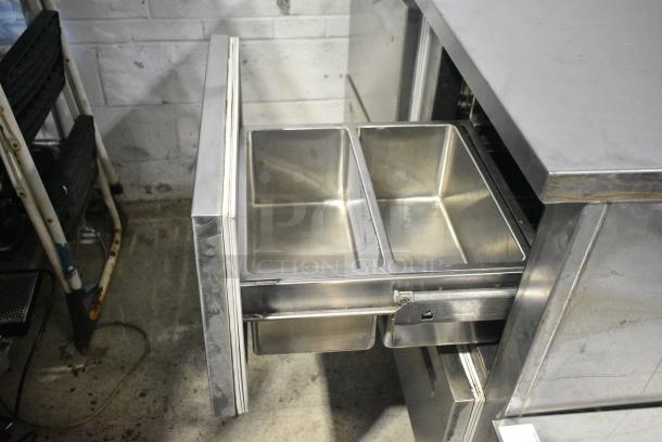 Infinity IBLRR-1-2-SSD-AS-ST-CL-M Stainless Steel Commercial 2 Drawer Cooler. 115 Volts, 1 Phase. Tested and Powers On But Does Not Get Cold - Image 3 of 5
