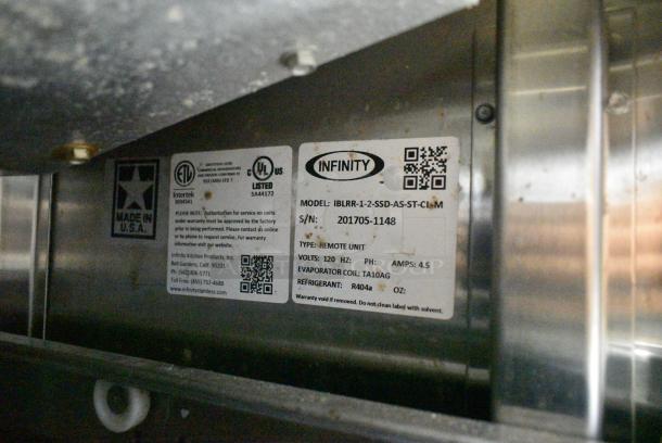 Infinity IBLRR-1-2-SSD-AS-ST-CL-M Stainless Steel Commercial 2 Drawer Cooler. 115 Volts, 1 Phase. Tested and Powers On But Does Not Get Cold - Image 5 of 5