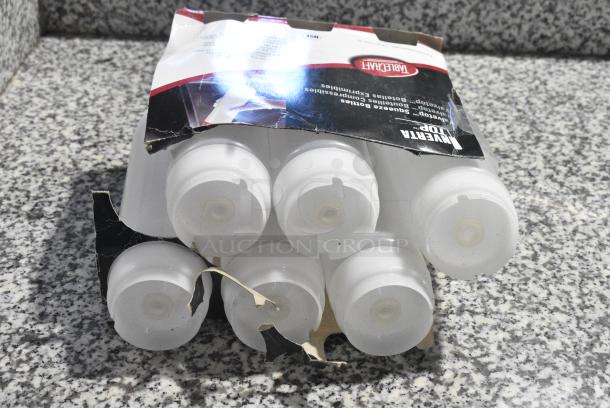 ALL ONE MONEY! Lot of 6 Poly Clear Condiment Bottles - Image 1 of 6