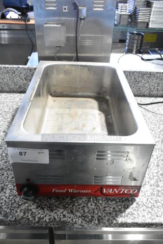 Avantco 177W50 Stainless Steel Commercial Countertop Food Warmer. 120 Volts, 1 Phase. Tested and Working!