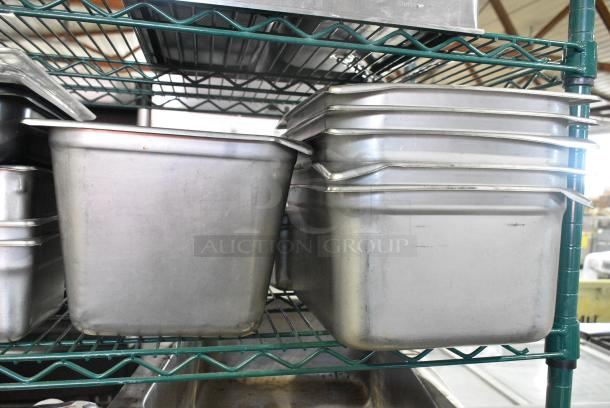 ALL ONE MONEY! Tier Lot of Various Drop In Bins Including Stainless Steel and Black Poly. - Image 3 of 8