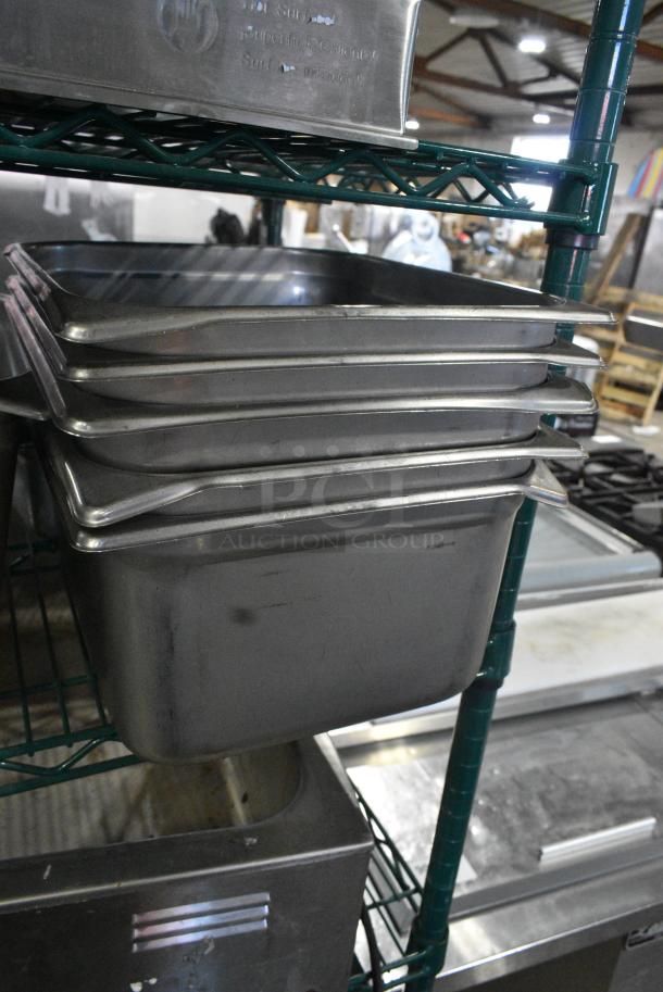 ALL ONE MONEY! Tier Lot of Various Drop In Bins Including Stainless Steel and Black Poly. - Image 8 of 8