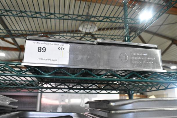 Stainless Steel Bar Topping Railing w/ 2 Drop Ins and Lids. - Image 2 of 5