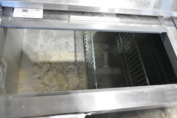 Leader ESBC60SC Stainless Steel Commercial Back Bar Bottle Cooler w/ 2 Sliding Lids on Commercial Casters. 115 Volts, 1 Phase. Tested and Working! - Image 6 of 9