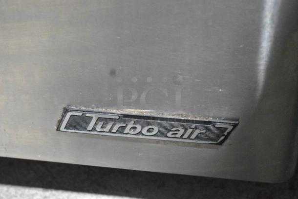Turbo Air TUR-48SD Stainless Steel Commercial 2 Door Undercounter Cooler on Commercial Casters. 115 Volts, 1 Phase. Tested and Working! - Image 3 of 8