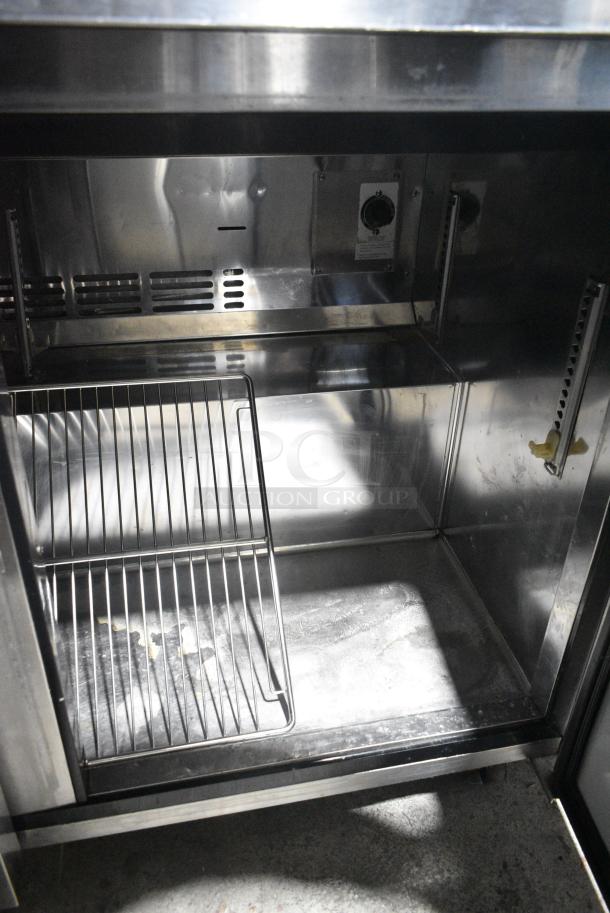 Turbo Air TUR-48SD Stainless Steel Commercial 2 Door Undercounter Cooler on Commercial Casters. 115 Volts, 1 Phase. Tested and Working! - Image 6 of 8