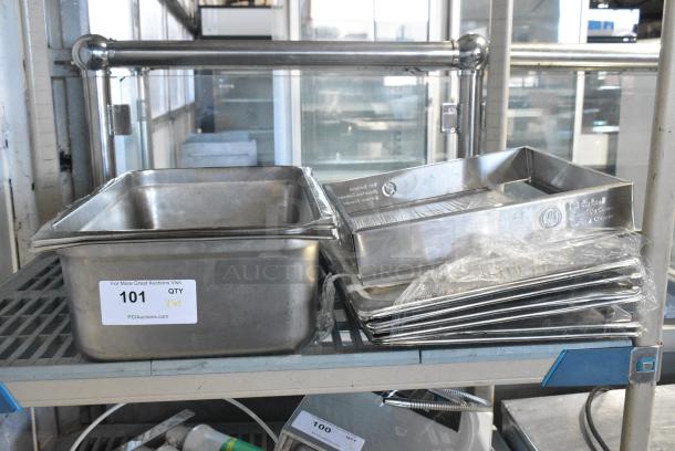ALL ONE MONEY! Lot of Various Items Including Stainless Steel Drop In Bins and Lids - Image 1 of 5