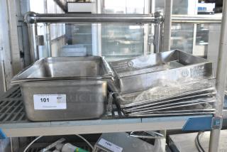 ALL ONE MONEY! Lot of Various Items Including Stainless Steel Drop In Bins and Lids