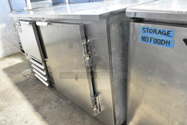 2018 Leader LB60 S/C LB60 S/C Stainless Steel Commercial 2 Door Undercounter Cooler. 115 Volts, 1 Phase. Tested and Powers On But Does Not Get Cold - Image 2 of 7