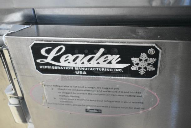 2018 Leader LB60 S/C LB60 S/C Stainless Steel Commercial 2 Door Undercounter Cooler. 115 Volts, 1 Phase. Tested and Powers On But Does Not Get Cold - Image 3 of 7