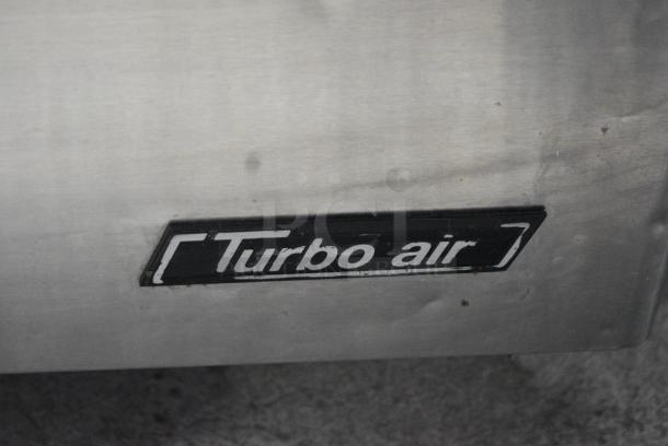 Turbo Air TUR-48SD Stainless Steel Commercial 2 Door Undercounter Cooler on Commercial Casters. 115 Volts, 1 Phase. Tested and Powers On But Does Not Get Cold - Image 3 of 7
