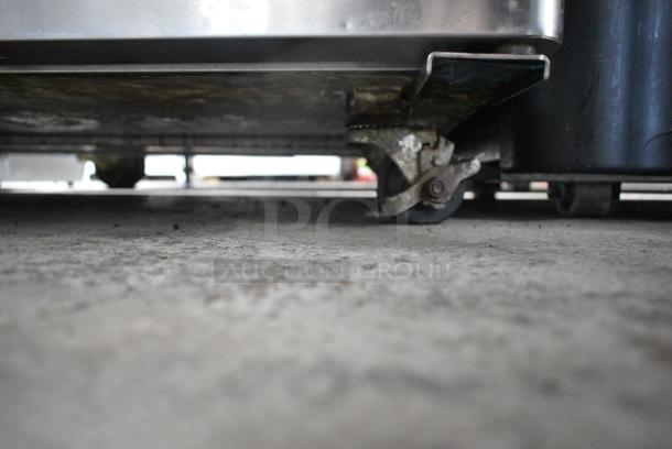 Turbo Air TUR-48SD Stainless Steel Commercial 2 Door Undercounter Cooler on Commercial Casters. 115 Volts, 1 Phase. Tested and Powers On But Does Not Get Cold - Image 4 of 7
