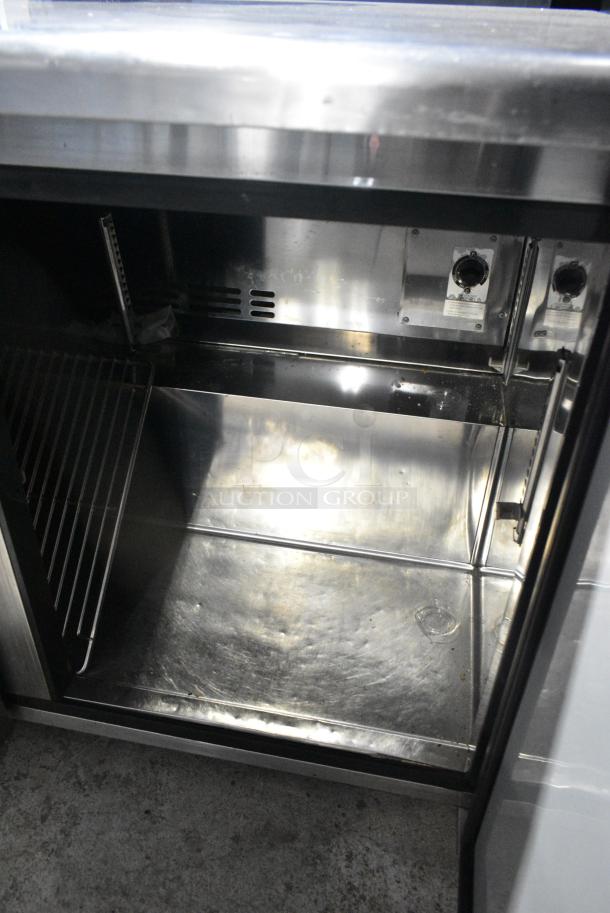 Turbo Air TUR-48SD Stainless Steel Commercial 2 Door Undercounter Cooler on Commercial Casters. 115 Volts, 1 Phase. Tested and Powers On But Does Not Get Cold - Image 6 of 7
