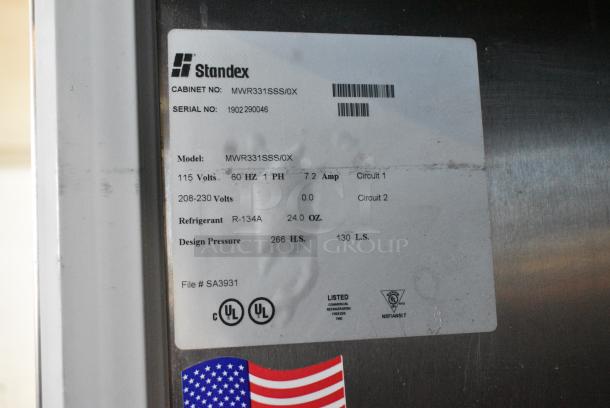 Norlake MWR331SSS/0X Stainless Steel Commercial Single Door Reach in Cooler. 115/208-230 Volts, 1 Phase. - Image 6 of 6