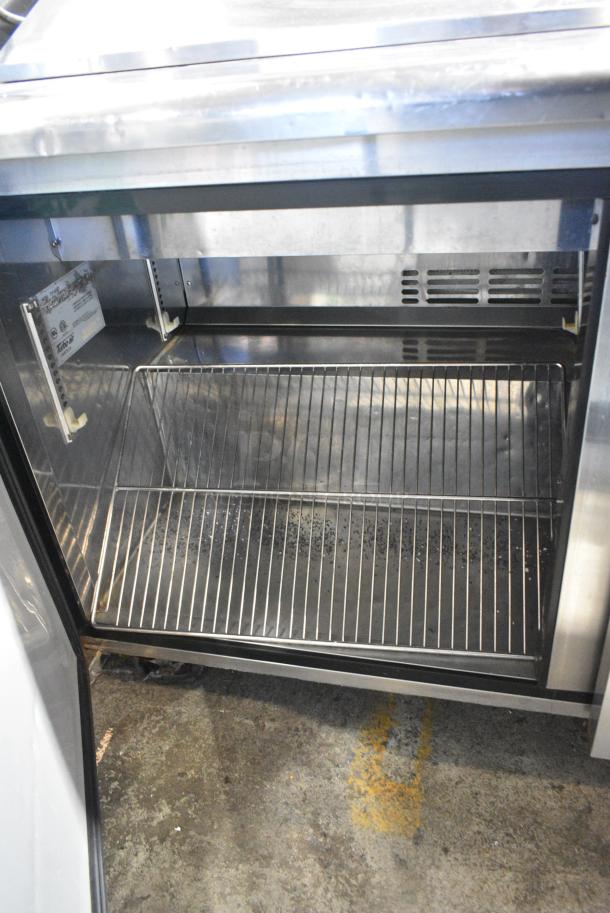 Turbo Air TST-60SD Stainless Steel Commercial Sandwich Salad Prep Table Bain Marie Mega Top on Commercial Casters. 115 Volts, 1 Phase. Tested and Powers On But Does Not Get Cold - Image 4 of 9