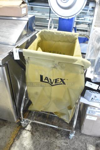 Lavex Laundry Cart on Commercial Casters.