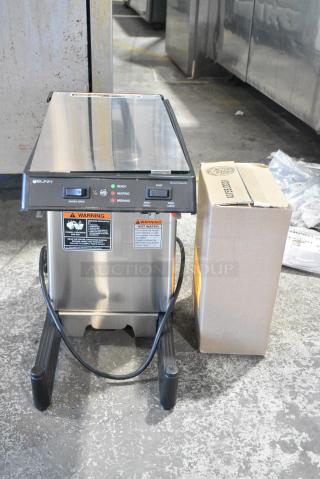 BRAND NEW SCRATCH AND DENT! Bunn 39900.0006 SmartWAVE 15-S-APS Low Profile Automatic Airpot Coffee Brewer w/ Hot Water Dispenser and Poly Brew Basket. 120 Volts, 1 Phase.