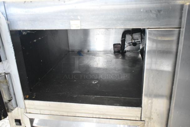 2017 Leader LM48 S/C Stainless Steel Commercial Sandwich Salad Prep Table Bain Marie Mega Top. 115 Volts, 1 Phase. Tested and Working! - Image 4 of 9